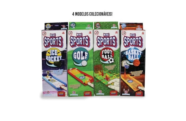 JOGO MINI SPORTS - 4 MODELOS COLECIONÁVEIS +5 ANOS | GAMEBRINQ