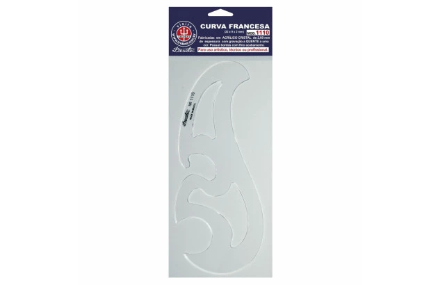 CURVA FRANCESA 22 X 9CM MODELO 1110 - TRIDENT