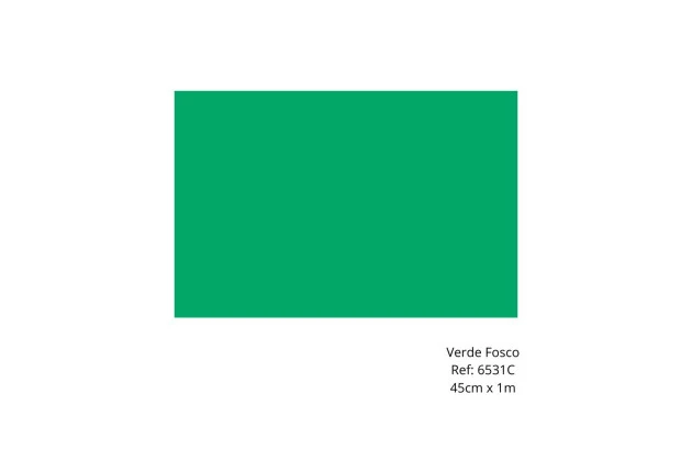 PLÁSTICO ADESIVO FOSCO VERDE 45CM X 1M CONTACT - 6531C