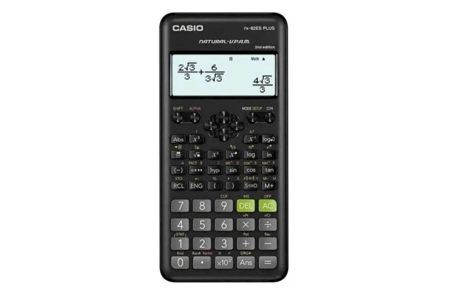 CALCULADORA CIENTÍFICA CASIO 252 FUNÇÕES 3 APLICATIVOS FX-82ES PLUS | 3 ANOS DE GARANTIA