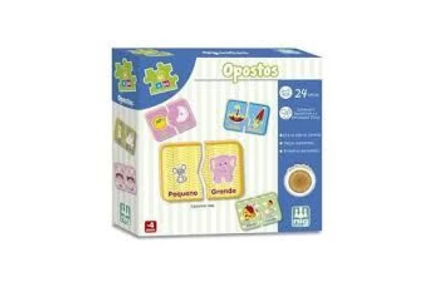 JOGO EDUCATIVO OPOSTOS 24 PECAS NIG