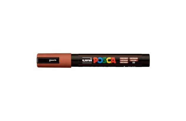 CANETA UNI POSCA PC-5M MEDIUM CASTANHO