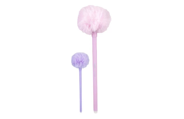 CANETA ESFEROGRÁFICA 0.7 GEL APAGAVEL POMPOM AZUL SORTIDA - BRW CA0206