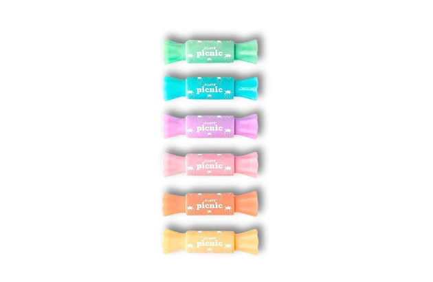 MARCA TEXTO MINI 2 PONTAS BOMBOM PICNIC COR CANDY SORTIDO LEO&LEO - 94117