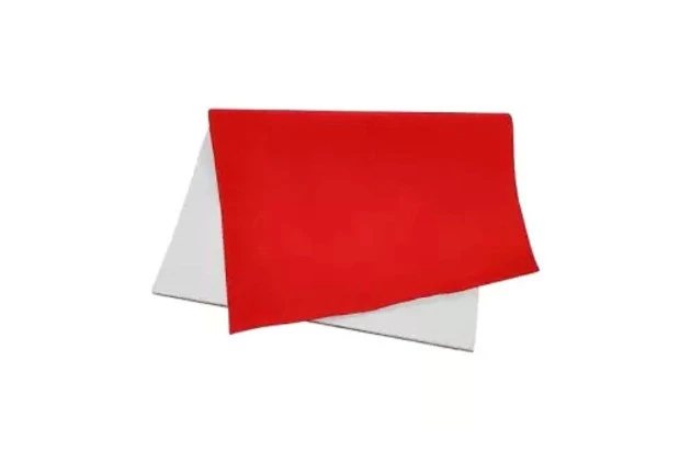 PAPEL CAMURÇA 40X60CM VERMELHO - FOLHA
