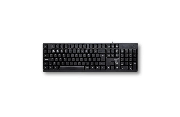 TECLADO UNIVERSITÁRIO COM FIO USB 2.0 PRETO - MAXPRINT 60000140