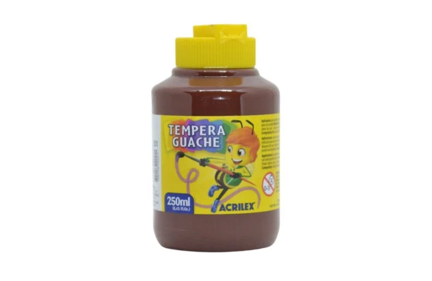 TINTA GUACHE 250ML MARROM 531 ACRILEX 2025