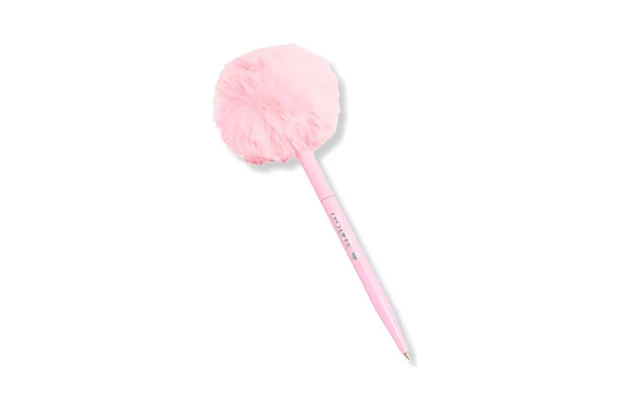 CANETA ESFEROGRÁFICA 1.0 POMPOM ROSA PINK VIBES - TINTA PRETA - LEOARTE 97913