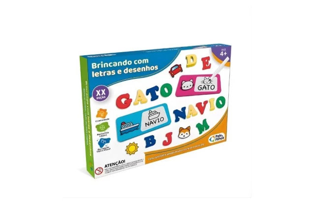 BRINQUEDO BLOKITOS 26 PEÇAS MDF + 3 ANOS 7437 PAIS E FILHOS