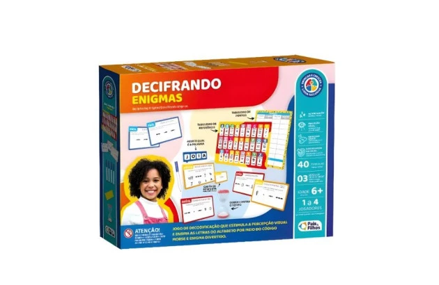 JOGO DECIFRANCO ENIGMAS ACIMA DE 6 ANOS PAIS E FILHOS 792406