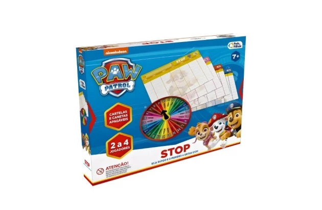 JOGO DE TABULEIRO STOP PATRULHA CANINA