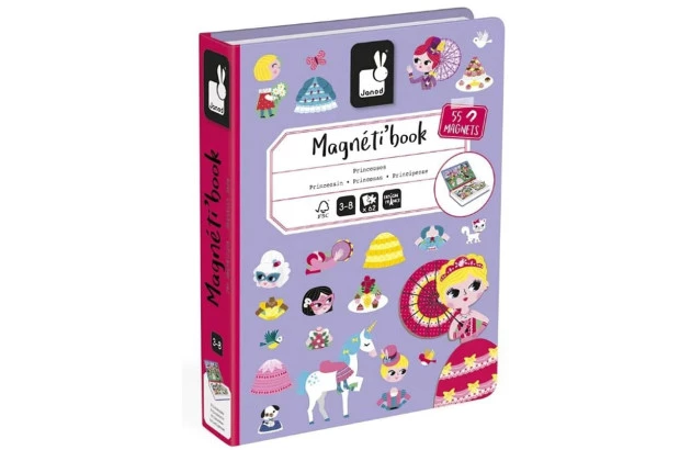LIVRO MAGNETICO PRINCESAS 62 PECAS +3 ANOS JANOD