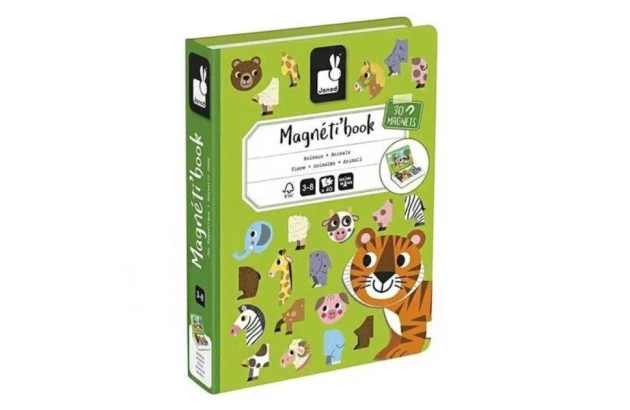 LIVRO MAGNETICO ANIMAIS 40 PECAS ACIMA DE 3 ANOS JANOD