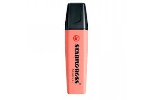 MARCA TEXTO STABILO NATURE COLORS ROSA SIENA 70/175 CHANFRADO TRAÇO 2 A 5MM CORES VIBRANTES