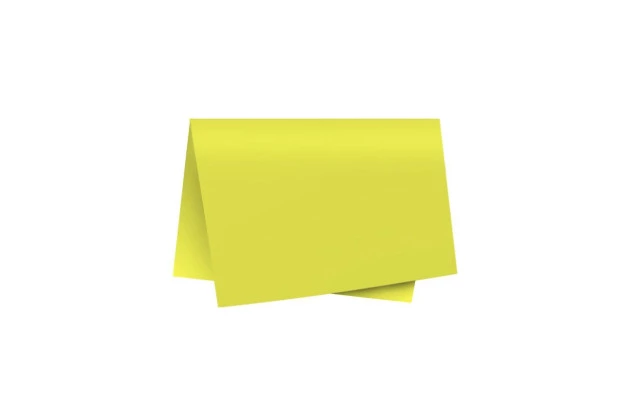 FOLHA DE PAPEL COLOR SET LISO AMARELO DUPLA FACE 48X66CM