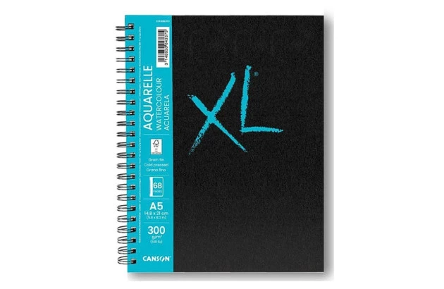 CADERNO SCKETCHBOOK XL BOOK AQUARELA A5 300G/M² 68 FOLHAS AQUARELLE | CANSON