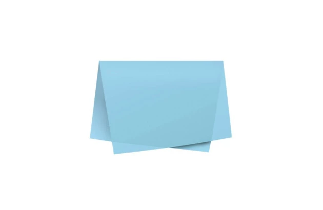 PAPEL DE SEDA AZUL CLARO 48X60 CM - FOLHA