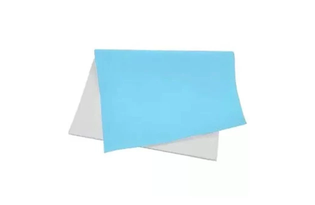 PAPEL CAMURÇA 40X60CM AZUL CLARO - FOLHA