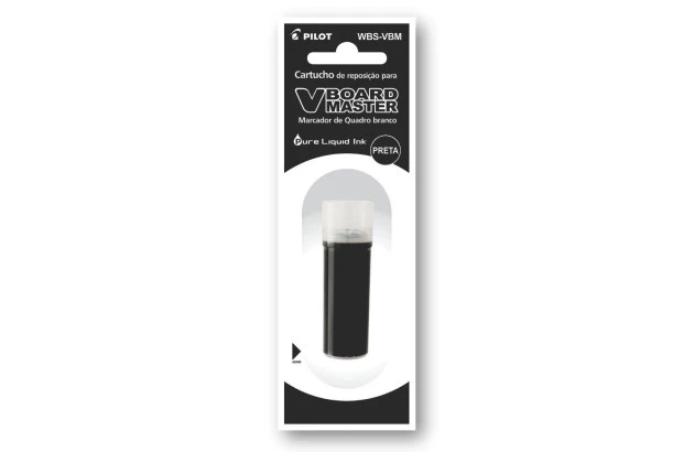 REFIL PARA MARCADOR DE QUADRO BRANCO V-BOARD MASTER PRETO - PILOT