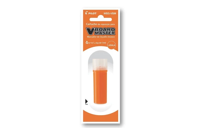 REFIL PARA MARCADOR DE QUADRO BRANCO V-BOARD MASTER LARANJA - PILOT