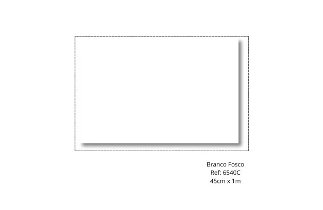 PLÁSTICO ADESIVO FOSCO BRANCO 45CM X 1M CONTACT - 6540C