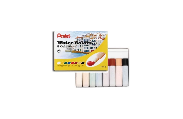 TINTA AQUARELA 12 CORES EM TUBO 6ML HTP-12B