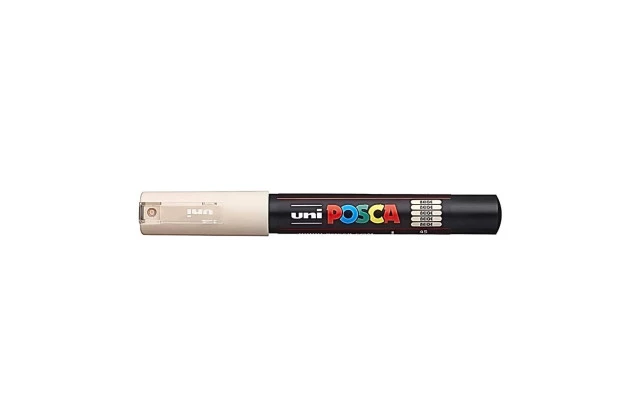 CANETA POSCA PC-1M BEIGE - PONTA EXTRAFINA BALA-CÔNICA 0,7MM BASE DE ÁGUA | UNI-BALL