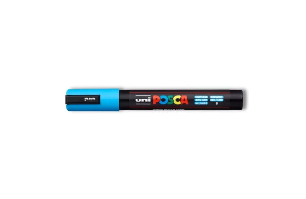 CANETA POSCA PC-5MR 1.8-2.5MM AZUL CLARO UNI-BALL