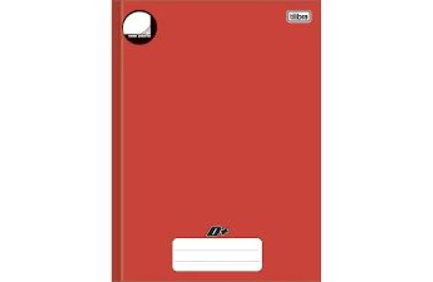 CADERNO UNIVERSITÁRIO COSTURADO CAPA DURA 96F D+ VERMELHO SEM PAUTA 200X275MM - UNIDADE | TILIBRA