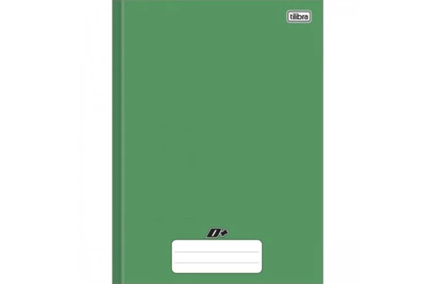 CADERNO CAPA DURA COSTURADO UNIVERSITÁRIO 96F VERDE D+ 200X275MM - UNIDADE | TILIBRA