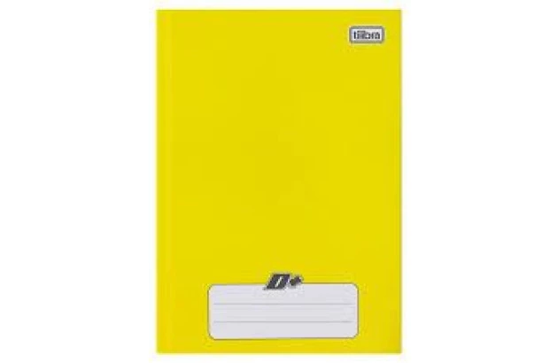 CADERNO 1/4 CAPA DURA COSTURADO 48F AMARELO 140X200MM - UNIDADE | TILIBRA