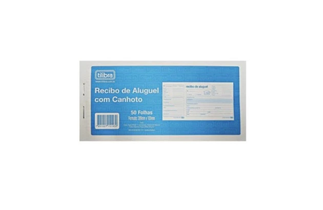 BLOCO RECIBO COMERCIAL SEM CANHOTO 50 FOLHAS 137X89MM | TILIBRA