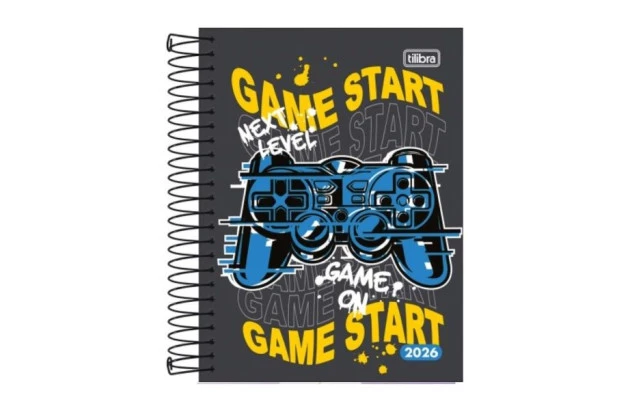 AGENDA ESPIRAL CAPA DURA M4 PEPPER MASCULINA 2026 TILIBRA