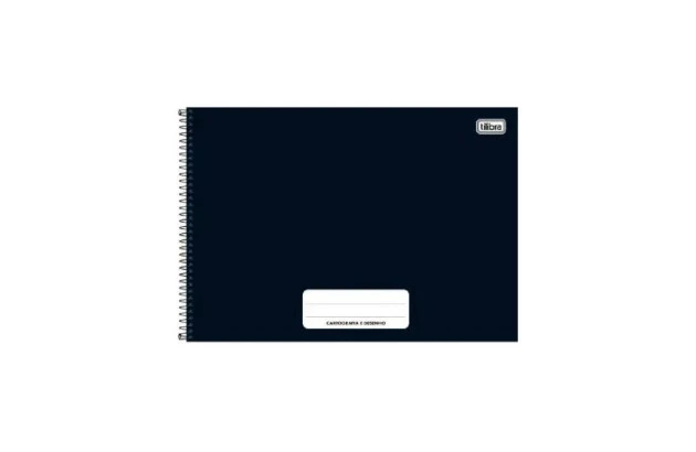 CADERNO DE DESENHO CAPA DURA 80 FOLHAS PEPPER PRETO 200X275MM - UNIDADE | TILIBRA