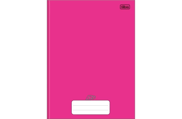 CADERNO CAPA DURA COSTURADO UNIVERSITÁRIO 96F ROSA D+ 200X275MM - UNIDADE | TILIBRA