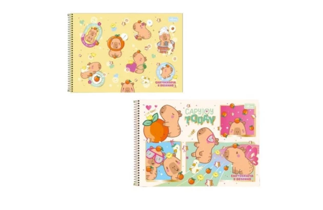 CADERNO DE DESENHO CD 80F CAPYCLUB TILIBRA
