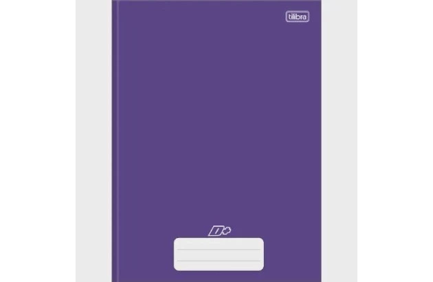 CADERNO CAPA DURA COSTURADO UNIVERSITÁRIO 96F ROXO D+ 200X275MM - UNIDADE | TILIBRA
