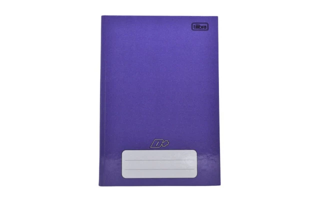 CADERNO 1/4 CAPA DURA COSTURADO 96F ROXO D+ 140X200MM - UNIDADE | TILIBRA