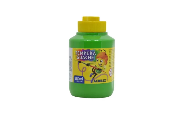 TINTA GUACHE 250ML VERDE FOLHA 510 ACRILEX 2025