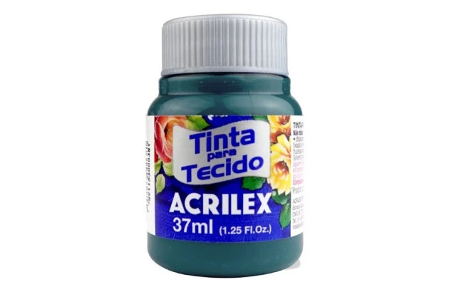TINTA PARA TECIDO FOSCA 37ML ACQUA MARINA 803 - UNIDADE | ACRILEX 4140