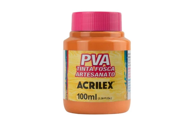 TINTA PVA FOSCA PARA ARTESANATO 100ML TERRACOTA 830 - UNIDADE | ACRILEX 3210