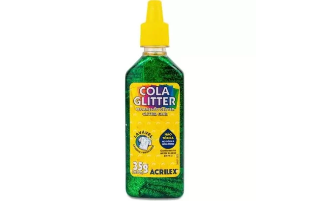 COLA GLITTER 35G VERDE 206 2912 ACRILEX