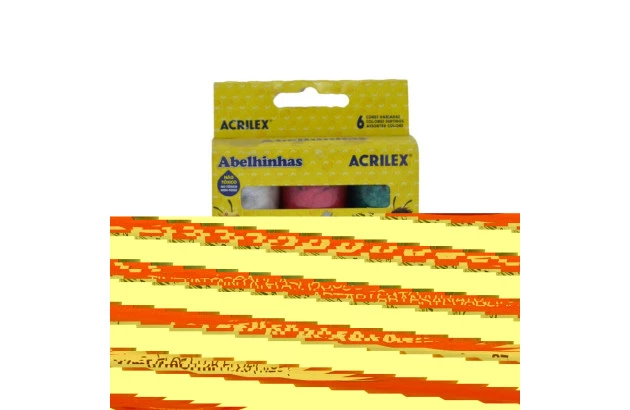 TINTA GUACHE METALLIC 6 CORES 2002 ACRILEX