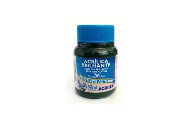 TINTA ACRILICA BRILHANTE ARTESANATO 37ML VERDE OLIVA 545 - UNIDADE | ACRILEX 3340