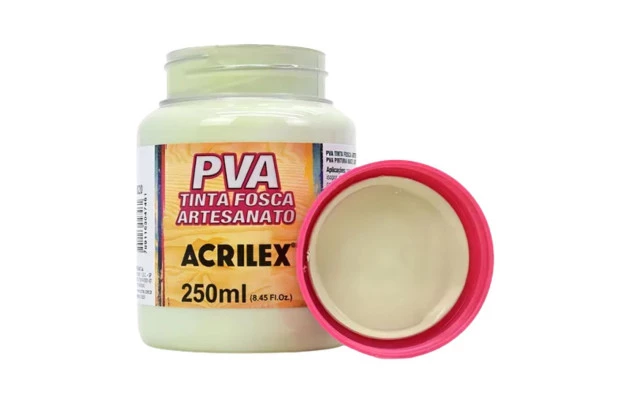 TINTA PVA FOSCA PARA ARTESANATO 250ML VERDE PRIMAVERA 820 – UNIDADE | ACRILEX 3225