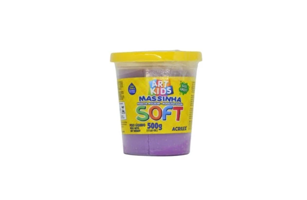 MASSA DE MODELAR SOFT 500G VIOLETA 516 7350 ACRILEX