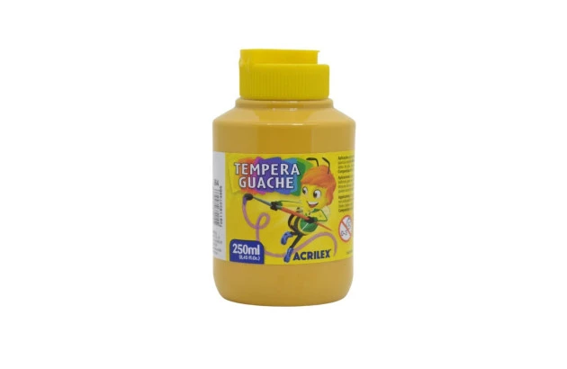 TINTA GUACHE 250ML AMARELO OCRE 564 2025 ACRILEX