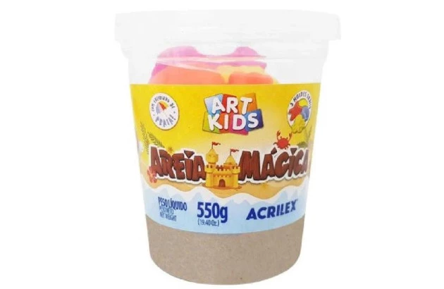 AREIA MAGICA ART KIDS 550G NATURAL 987 ACRILEX