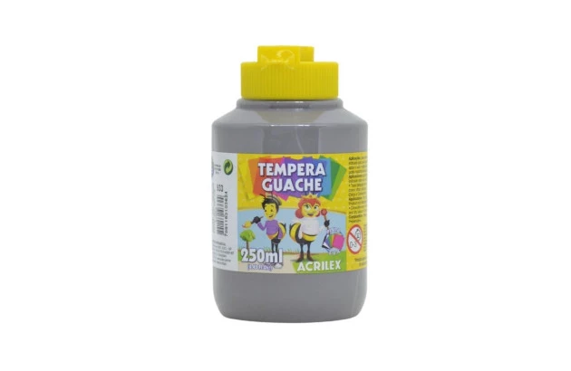 TINTA GUACHE 250ML CINZA 933 ACRILEX 2025