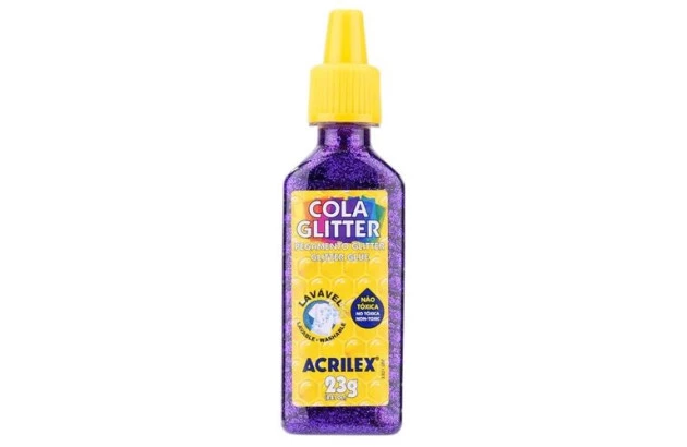 COLA GLITTER VIOLETA 23G 207 2900 ACRILEX